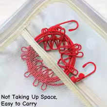 Portable Clothing Rope With Clips