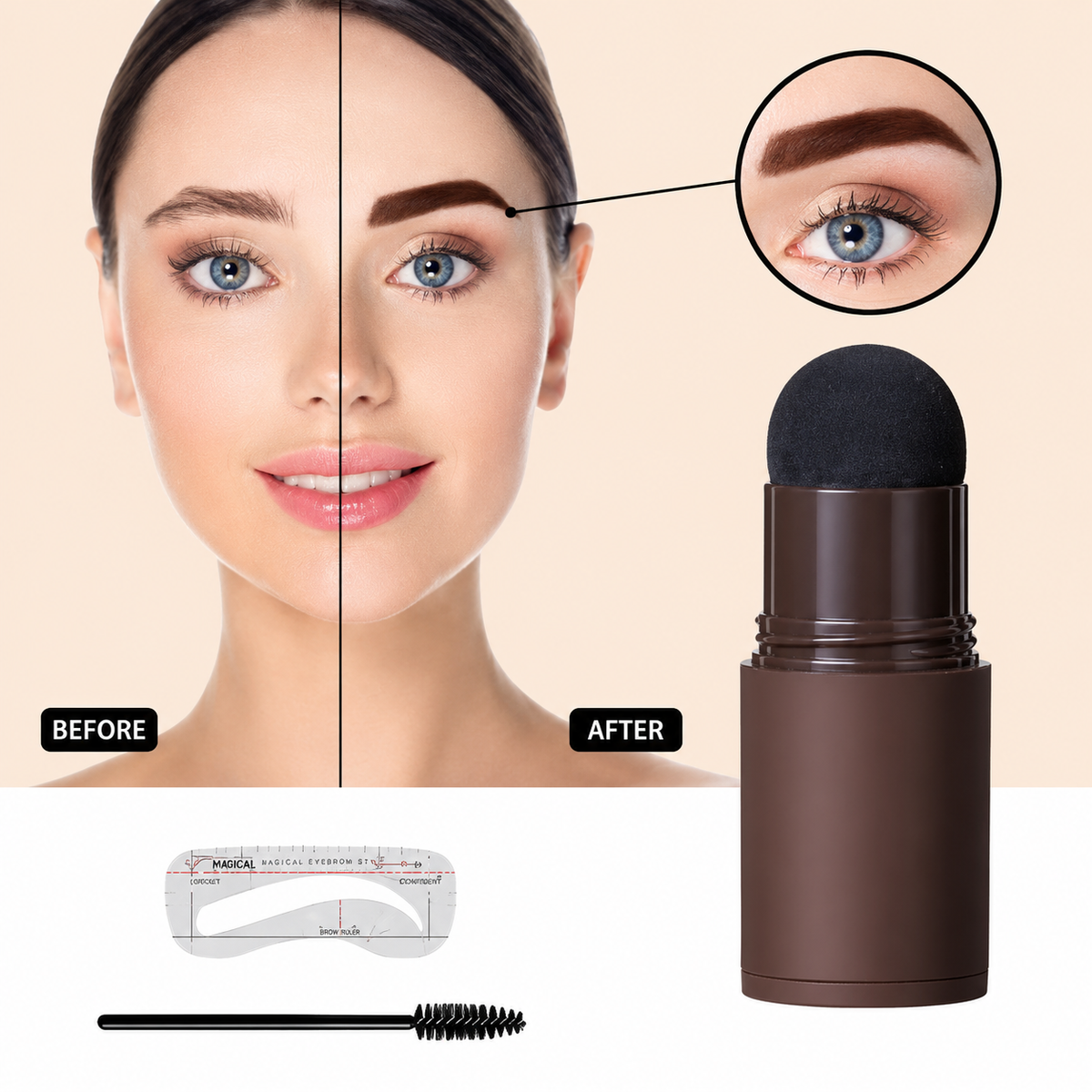 2in1 Hairline & Eyebrow Shaping Stamp