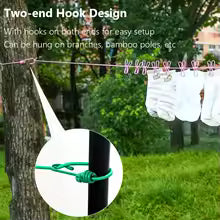 Portable Clothing Rope With Clips