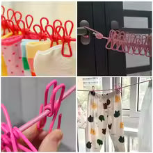 Portable Clothing Rope With Clips