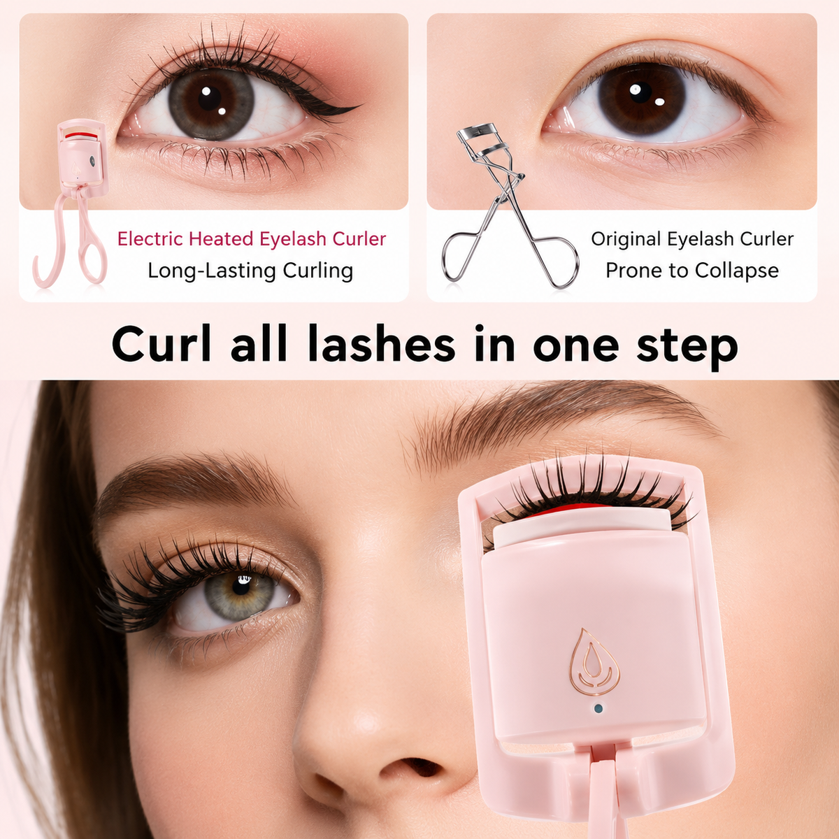 Rechargable Heated Lash Curler