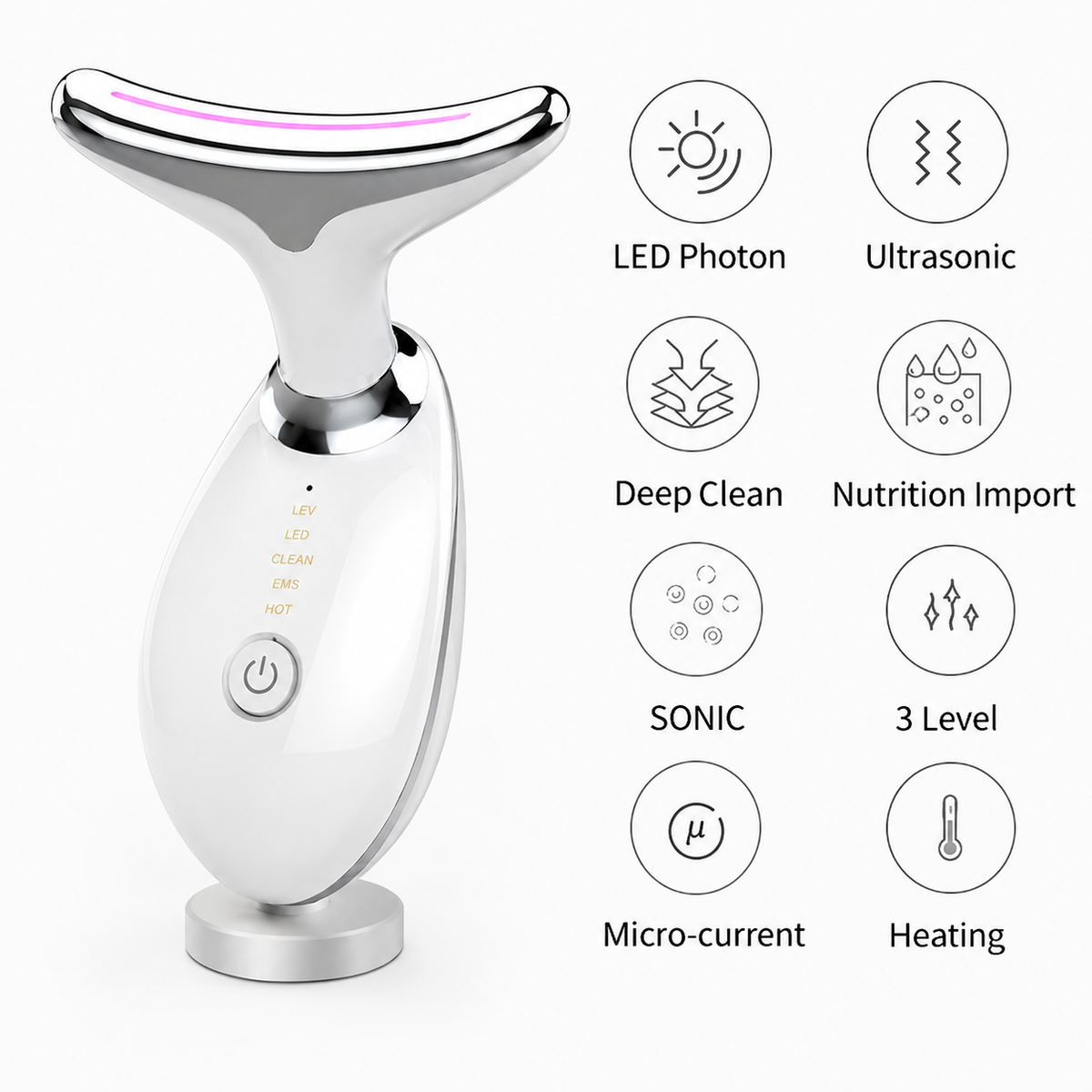 3- LED Face & Neck Wrinkles Remover