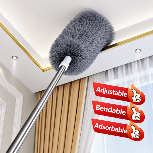 Adjustable Microfiber Duster with Extendable Handle
