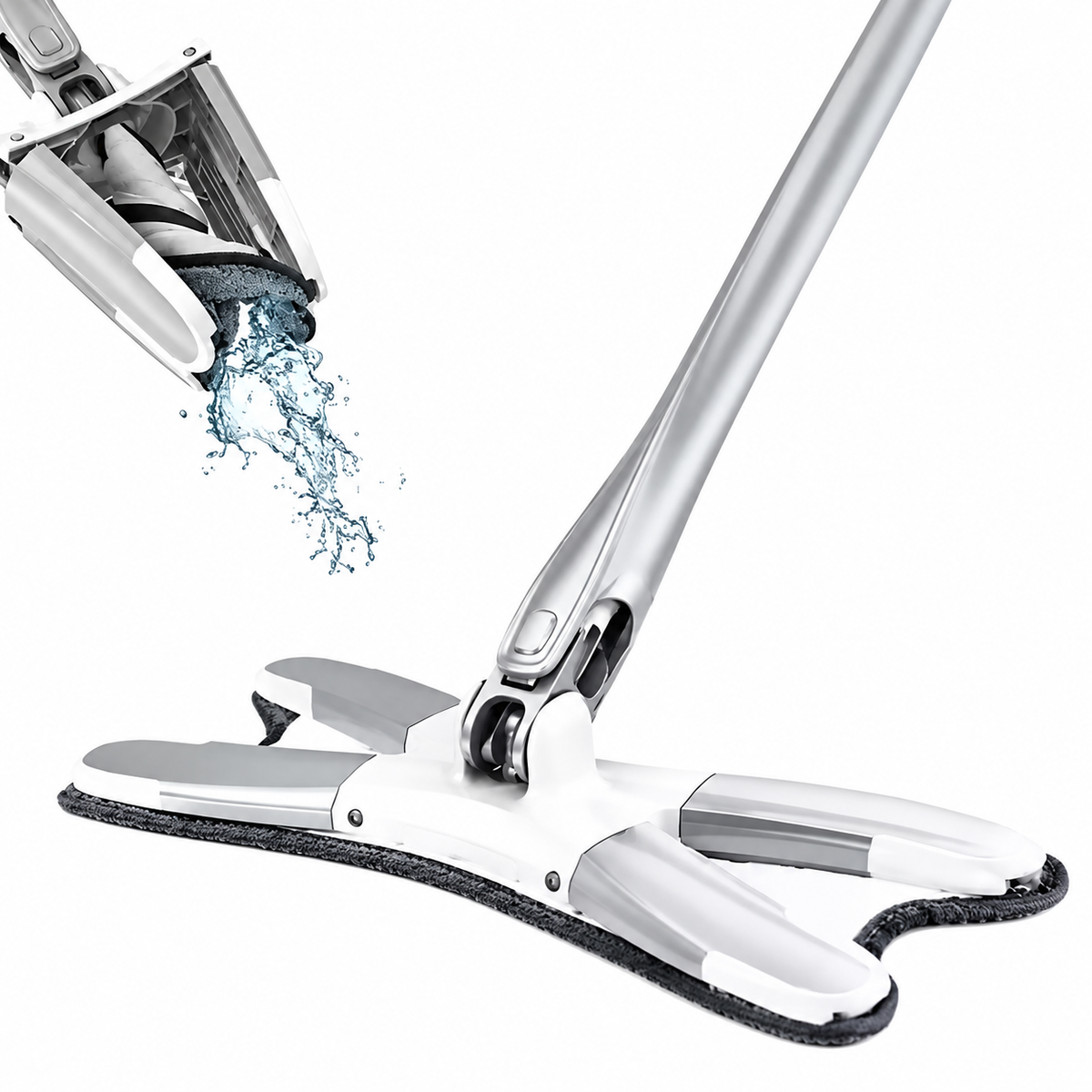 Adjustable X Shaped Twist Floor Cleaner